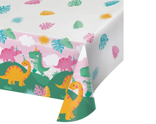 Girl Dinosaur Tablecover