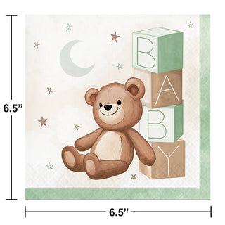 Teddy Bear Large Napkins