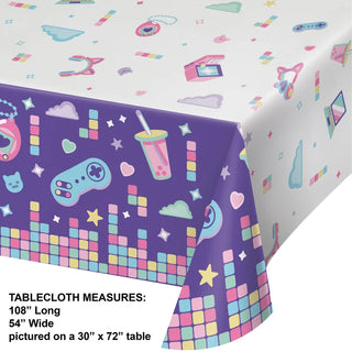 Girl Gamer Birthday Tablecover