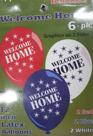 Welcome Home Latex Balloons