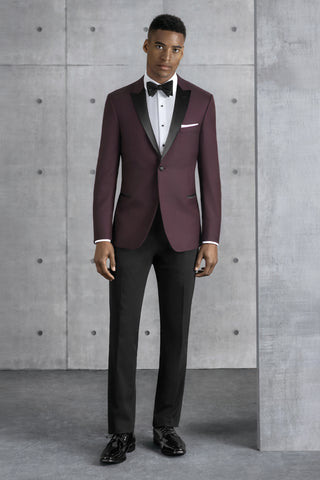 Kenneth Cole Ultra Slim Burgundy Empire Tuxedo