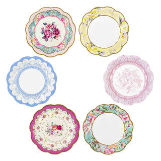 Vintage Tea Party Dessert Plates