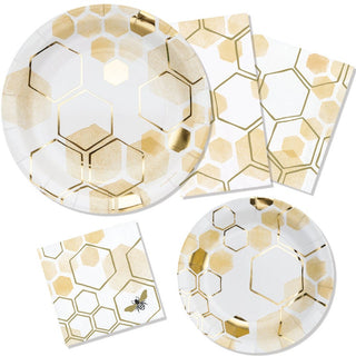 Honeycomb Bee Large Plate