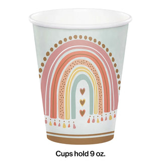 Boho Rainbow Party Cups