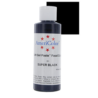 Americolor Super Black Color Gel Paste 4.5 oz