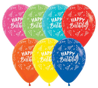 Happy Birthday Latex Balloons