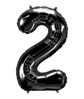 Black # 2 Shape Balloon