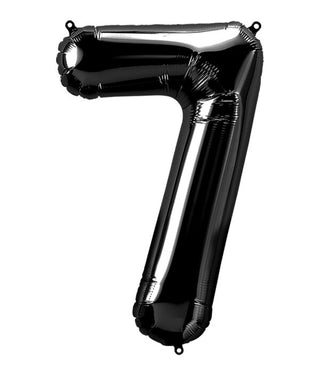 Black # 7 Shape Balloon