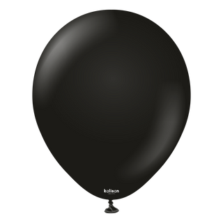 Kalisan Black Latex Balloons 12 inch 50 Pack