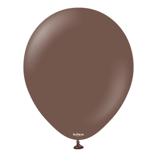 Kalisan Chocolate Brown Latex Balloons 12 inch 50 Pack