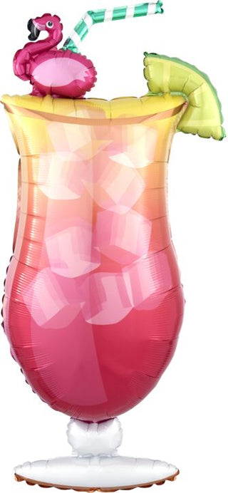 Tropical Drink Shape Mylar Balloon
