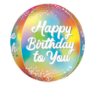 Birthday Glitz Orb Balloon