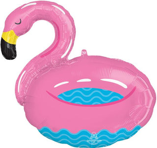 Flamingo Pool Party Shape Balloon