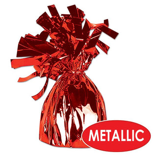 Metallic Red Balloon Weight