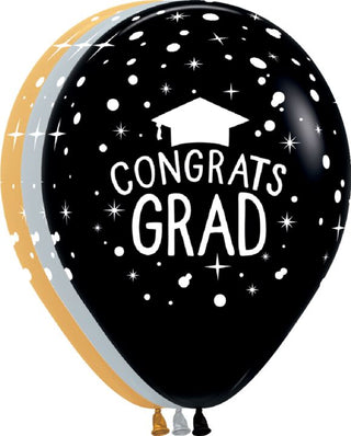 Congrats Grad Latex Balloons