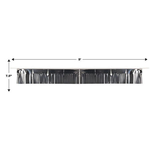 Metallic Silver Fringe Banner