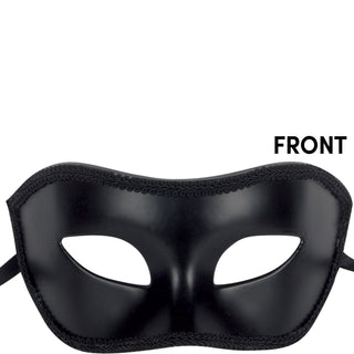 Black Masquerade Half Mask