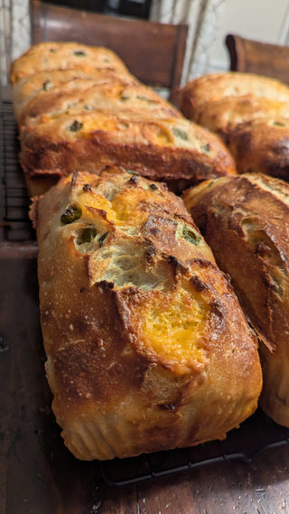 Jalapeño and Cheddar Sourdough Bread