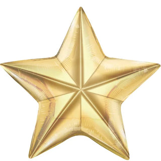 Large Glamorous Gold Star Shape Balloon
