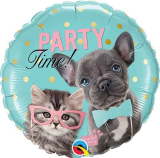 Party Time French Bulldog Mylar