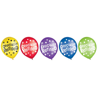 Retirement Latex Balloons 15 Pack