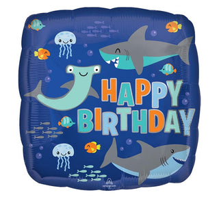 Shark Birthday Balloon