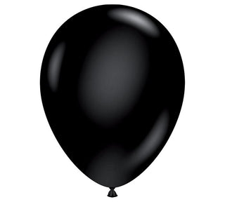 Tuftex Black Latex Balloons 5 inch 50 Pack