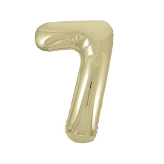 Gold Number Seven Shape Balloon