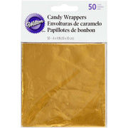 Gold Foil Candy Wrappers 50 Pack