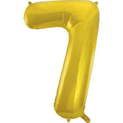 34" Gold Number Balloon - 7