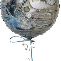Bass Fishing Theme Mylar Balloon