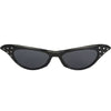 50's Retro Black Rhinestone Sunglasses