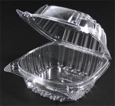 Dart Clear Plastic Hinged Lid Cake Slice Containers (25 ct)