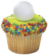 Golf Ball Cupcake Rings 3D