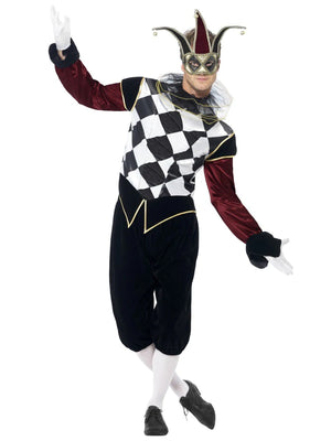 Gothic Venetian Jester Costume