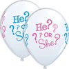 Latex Gender Reveal Balloons - 10 Pack/11" Helium Quality