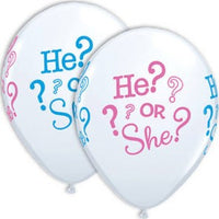 Latex Gender Reveal Balloons - 10 Pack/11" Helium Quality