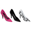Sexy Pink & Black High Heel Cake Toppers 12 per pack