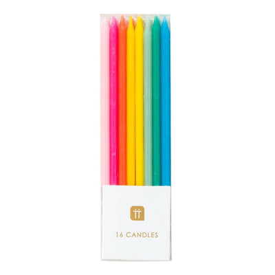 Tall Slim Rainbow Candles