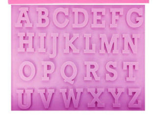 Silicone Alphabet Mold 1 inch size