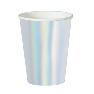 Iridescent Foil 12 OZ. Cups/ Iridescent Party Cups