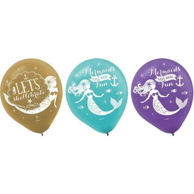 Mermaid Themed Latex Balloons -11