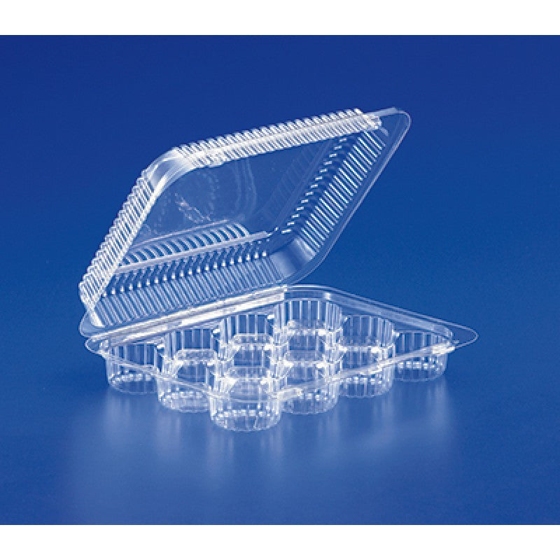 Mini Muffin Clear Plastic Container 12 Compartments
