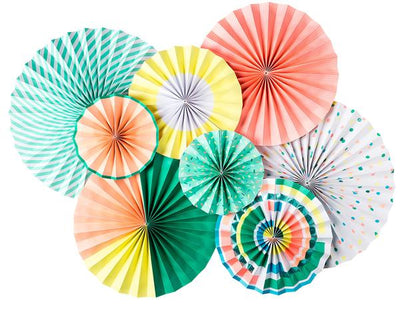 Mind's Eye Party Fan - Neon Collection 8 Count