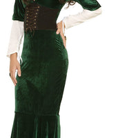 Dark Green Adult Renaissance Princess Costume