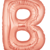Rose Gold Letter Balloon - "B"    40 inches.