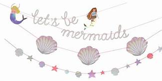 Fancy Mermaid Party Banner