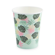 Tropical Leaves Cup/ 9 oz. 8 Count