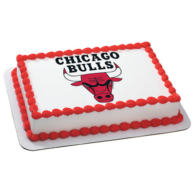Chicago Bulls Edible Image Cake Topper